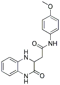 N-(4-METHOXYPHENYL)-2-(3-OXO-1,2,3,4-TETRAHYDROQUINOXALIN-2-YL)ACETAMIDE Struktur