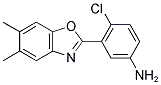 4-CHLORO-3-(5,6-DIMETHYL-1,3-BENZOXAZOL-2-YL)PHENYLAMINE Struktur