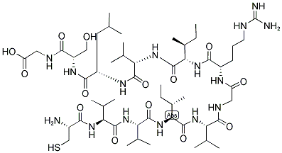 H-CYS-VAL-VAL-ILE-VAL-GLY-ARG-ILE-VAL-LEU-SER-GLY-OH 結(jié)構(gòu)式