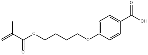 4-[4-(METHACRYLOYLOXY)BUTOXY]BENZENECARBOXYLIC ACID Struktur