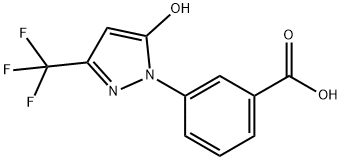3-(5-HYDROXY-3-TRIFLUOROMETHYL-PYRAZOL-1-YL)-BENZOIC ACID Struktur