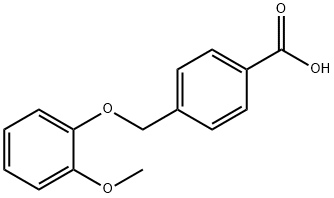4-(2-METHOXYPHENOXYMETHYL)BENZOIC ACID Struktur