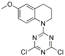 1-(4,6-DICHLORO-1,3,5-TRIAZIN-2-YL)-6-METHOXY-1,2,3,4-TETRAHYDROQUINOLINE Struktur