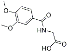 (3,4-DIMETHOXY-BENZOYLAMINO)-ACETIC ACID Struktur