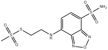 N-[4-(AMINOSULFONYL)-2,1,3-BENZOXADIAZOL-7-YL]-2-AMINOETHYL METHANETHIOSULFONATE Structure