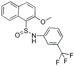 2-METHOXY-N-[3-(TRIFLUOROMETHYL)PHENYL]-1-NAPHTHALENESULFINAMIDE Struktur