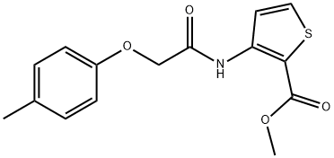 METHYL 3-([2-(4-METHYLPHENOXY)ACETYL]AMINO)-2-THIOPHENECARBOXYLATE Struktur