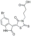 4-[(5Z)-5-(5-BROMO-2-OXO-1,2-DIHYDRO-3H-INDOL-3-YLIDENE)-4-OXO-2-THIOXO-1,3-THIAZOLIDIN-3-YL]BUTANOIC ACID