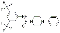 ((3,5-BIS(TRIFLUOROMETHYL)PHENYL)AMINO)(4-PHENYLPIPERAZINYL)METHANE-1-THIONE|