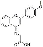 [2-(4-METHOXY-PHENYL)-CHROMEN-4-YLIDENEAMINO]-ACETIC ACID Struktur