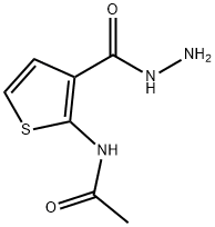 N-[3-(HYDRAZINOCARBONYL)-2-THIENYL]ACETAMIDE Struktur