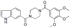 1-[((1H)-INDOL-6-YL)CARBONYL]-4-(3,4,5-TRIMETHOXYBENZOYL)PIPERAZINE