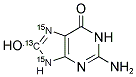 8-HYDROXYGUANINE (8-13C,7,9-15N2) Struktur