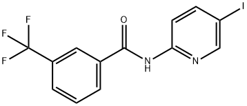 N-(5-IODO-2-PYRIDINYL)-3-(TRIFLUOROMETHYL)BENZENECARBOXAMIDE Struktur