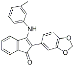 2-BENZO[D]1,3-DIOXOLEN-5-YL-3-((3-METHYLPHENYL)AMINO)INDEN-1-ONE|
