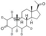 5ALPHA-PREGNANE-3,20-DIONE (1,2,4,5,6,7-D6) Struktur