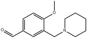 4-METHOXY-3-PIPERIDIN-1-YLMETHYL-BENZALDEHYDE Struktur