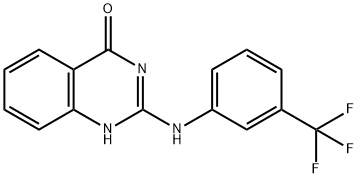 2-[3-(TRIFLUOROMETHYL)ANILINO]-4(3H)-QUINAZOLINONE Struktur