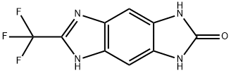 6-TRIFLUOROMETHYL-3,5-DIHYDRO-1H-BENZO[1,2-D:4,5-D']DIIMIDAZOL-2-ONE Struktur