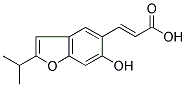 (2E)-3-(6-HYDROXY-2-ISOPROPYL-1-BENZOFURAN-5-YL)PROP-2-ENOIC ACID Structure