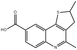 2,4-DIMETHYL-2,3-DIHYDRO-THIENO[3,2-C]QUINOLINE-8-CARBOXYLIC ACID Struktur