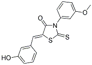 (5Z)-5-(3-HYDROXYBENZYLIDENE)-3-(3-METHOXYPHENYL)-2-THIOXO-1,3-THIAZOLIDIN-4-ONE|