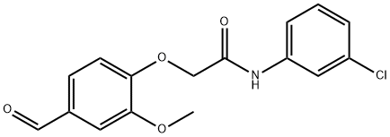 N-(3-CHLORO-PHENYL)-2-(4-FORMYL-2-METHOXY-PHENOXY)-ACETAMIDE Struktur