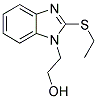 2-[2-(ETHYLTHIO)-1H-BENZIMIDAZOL-1-YL]ETHANOL Struktur