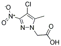 2-(4-CHLORO-5-METHYL-3-NITRO-1H-PYRAZOL-1-YL)ACETIC ACID Struktur