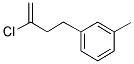 2-CHLORO-4-(3-METHYLPHENYL)-1-BUTENE Struktur