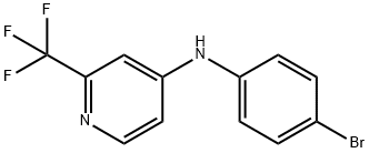 N-(4-BROMOPHENYL)-2-(TRIFLUOROMETHYL)-4-PYRIDINAMINE Structure
