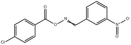 1-(([(4-CHLOROBENZOYL)OXY]IMINO)METHYL)-3-NITROBENZENE Struktur