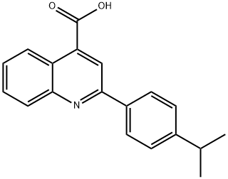 2-(4-ISOPROPYL-PHENYL)-QUINOLINE-4-CARBOXYLIC ACID Structure