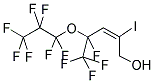 4,5,5,5-TETRAFLUORO-4-(HEPTAFLUORO-1-PROPOXY)-2-IODO-2-PENTEN-1-OL Struktur
