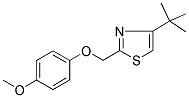 4-(TERT-BUTYL)-2-[(4-METHOXYPHENOXY)METHYL]-1,3-THIAZOLE Struktur