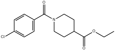 ETHYL 1-(4-CHLOROBENZOYL)-4-PIPERIDINECARBOXYLATE Struktur