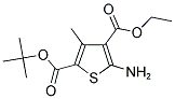 5-AMINO-3-METHYL-THIOPHENE-2,4-DICARBOXYLIC ACID 2-TERT-BUTYL ESTER 4-ETHYL ESTER Structure