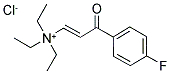 N,N,N-TRIETHYL-3-(4-FLUOROPHENYL)-3-OXOPROP-1-EN-1-AMINIUM CHLORIDE Struktur