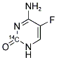 5-FLUOROCYTOSINE, [2-14C]- Struktur
