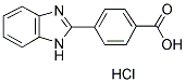 4-(1H-BENZOIMIDAZOL-2-YL)-BENZOIC ACIDHYDROCHLORIDE Structure