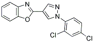 2-[1-(2,4-DICHLOROPHENYL)-1H-PYRAZOL-4-YL]-1,3-BENZOXAZOLE Struktur