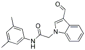 N-(3,5-DIMETHYLPHENYL)-2-(3-FORMYL-1H-INDOL-1-YL)ACETAMIDE Structure