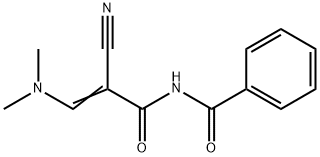 N-BENZOYL-2-CYANO-3-(DIMETHYLAMINO)ACRYLAMIDE Struktur