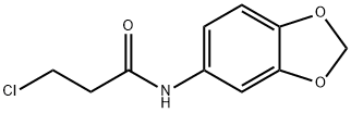 N-(1,3-BENZODIOXOL-5-YL)-3-CHLOROPROPANAMIDE Struktur