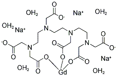 GADOLINIUM TRIETHYLENETETRAMINEHEXAACETATE TRISODIUM SALT PENTAHYDRATE Structure
