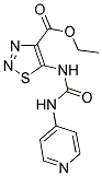 ETHYL 5-{[(PYRIDIN-4-YLAMINO)CARBONYL]AMINO}-1,2,3-THIADIAZOLE-4-CARBOXYLATE Struktur