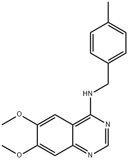 6,7-DIMETHOXY-N-(4-METHYLBENZYL)-4-QUINAZOLINAMINE Struktur