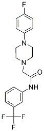 2-(4-(4-FLUOROPHENYL)PIPERAZINYL)-N-(3-(TRIFLUOROMETHYL)PHENYL)ETHANAMIDE Struktur