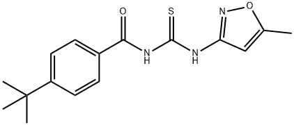 1-(4-(TERT-BUTYL)BENZOYL)-3-(5-METHYLISOXAZOL-3-YL)THIOUREA Struktur