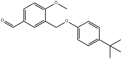 3-(4-TERT-BUTYL-PHENOXYMETHYL)-4-METHOXY-BENZALDEHYDE Struktur